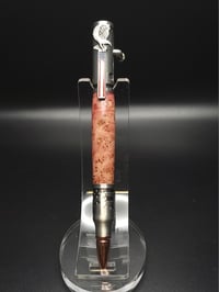 Image 1 of Red Dyed Box Elder Burl - Salute the Troops Bolt Action