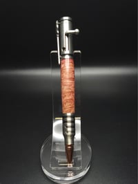 Image 2 of Red Dyed Box Elder Burl - Salute the Troops Bolt Action
