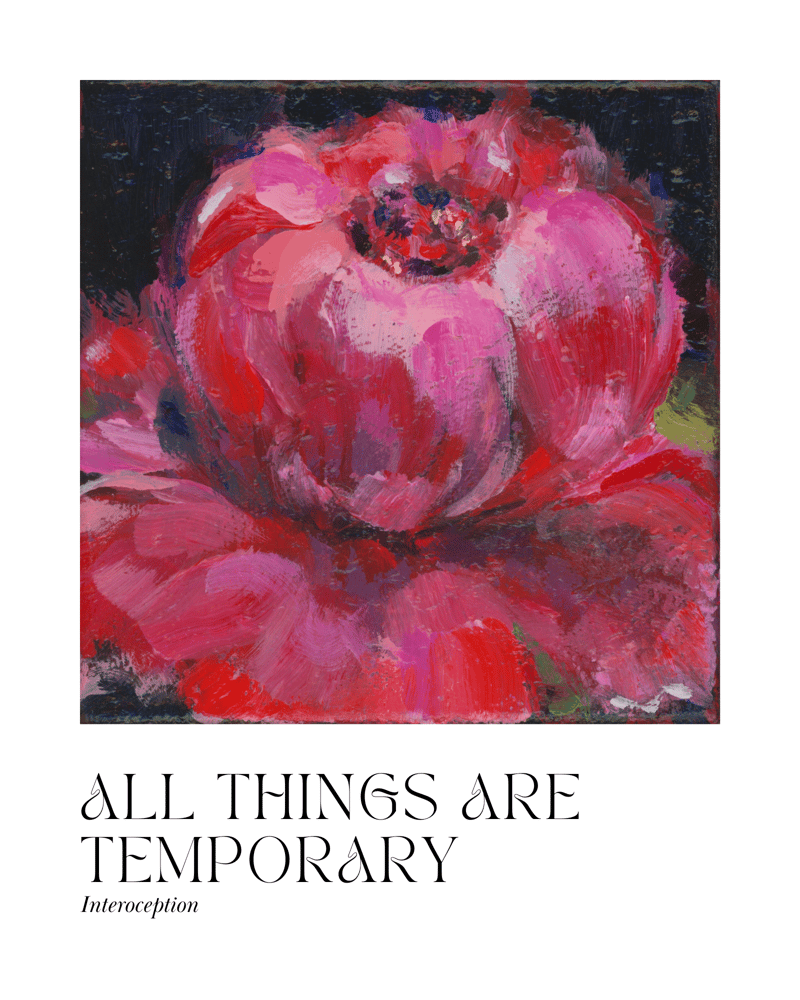 Image of ALL THINGS ARE TEMPORARY PRINT