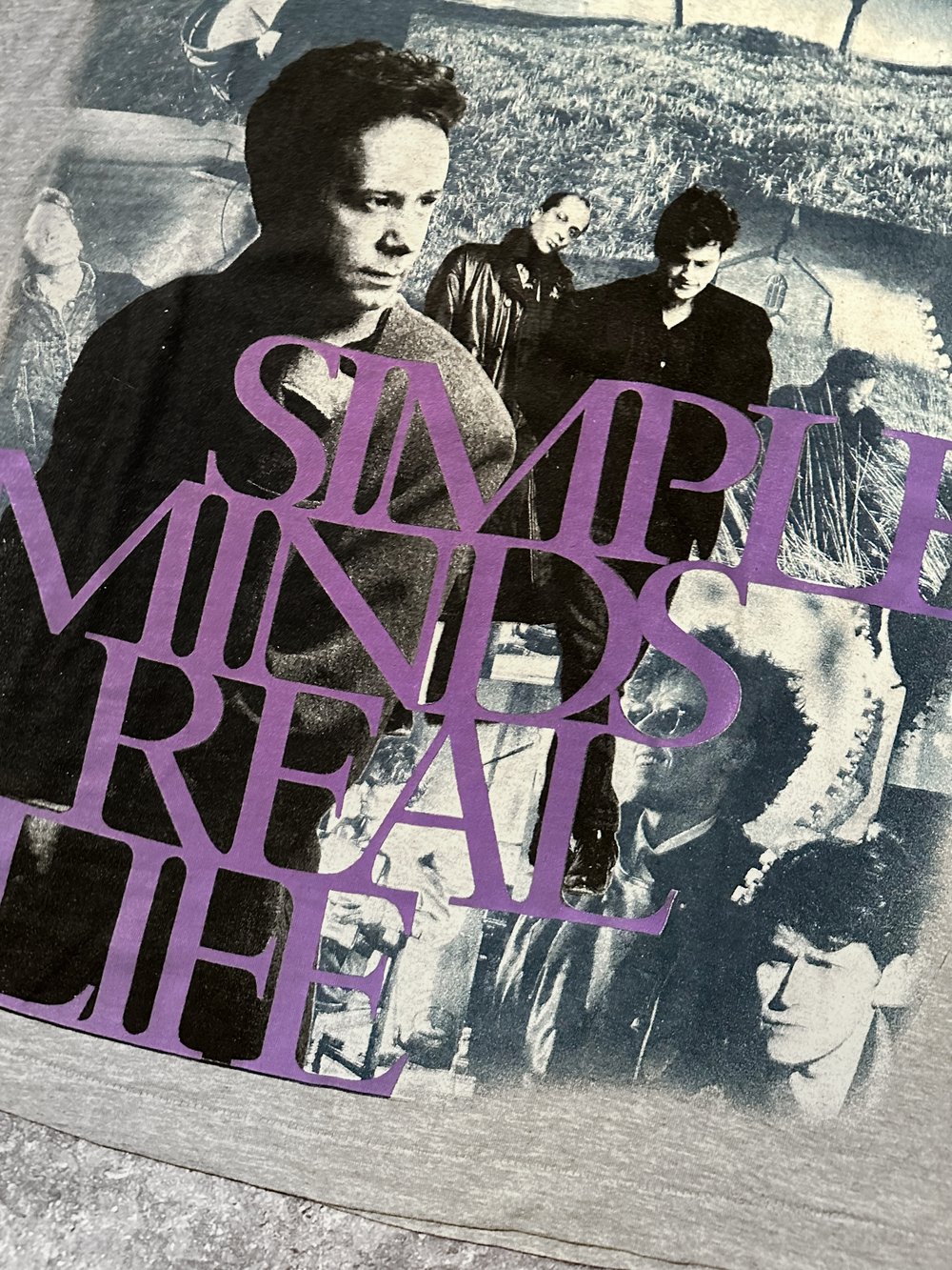 Simple Minds 1991 ‘Real Life’ Grey T-Shirt