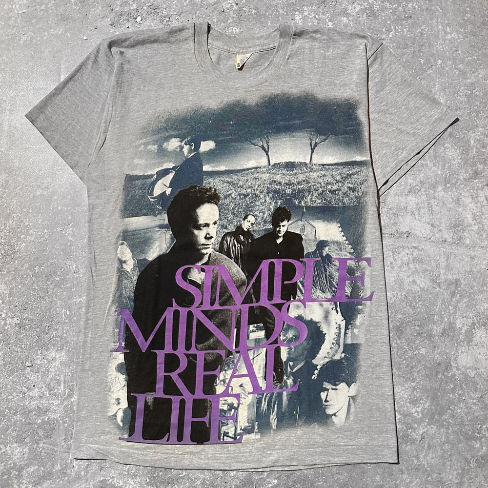 Simple Minds 1991 ‘Real Life’ Grey T-Shirt