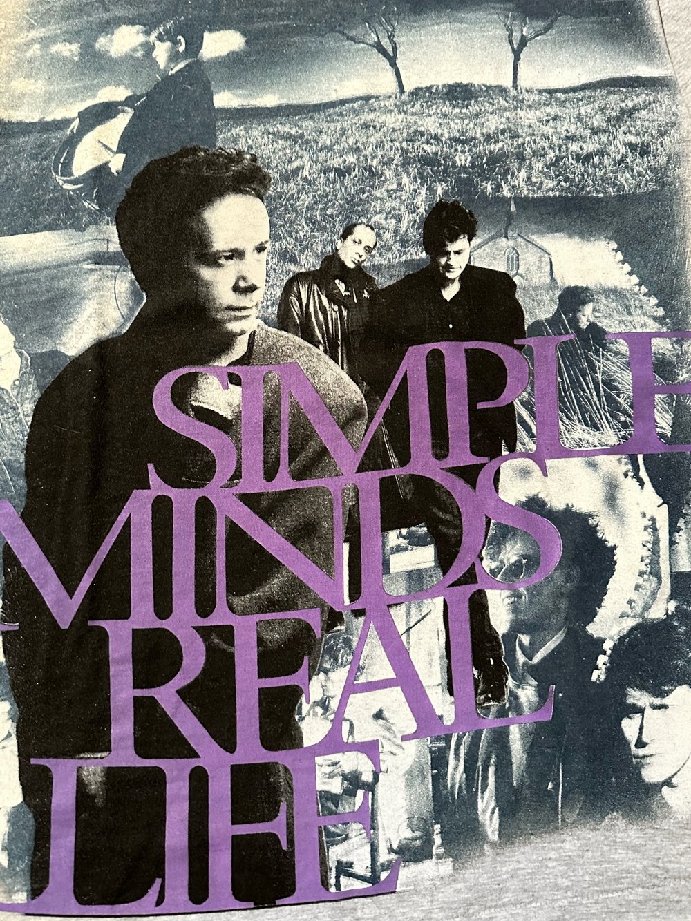 Simple Minds 1991 ‘Real Life’ Grey T-Shirt