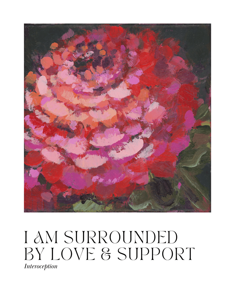 Image of I AM SURROUNDED BY LOVE & SUPPORT PRINT