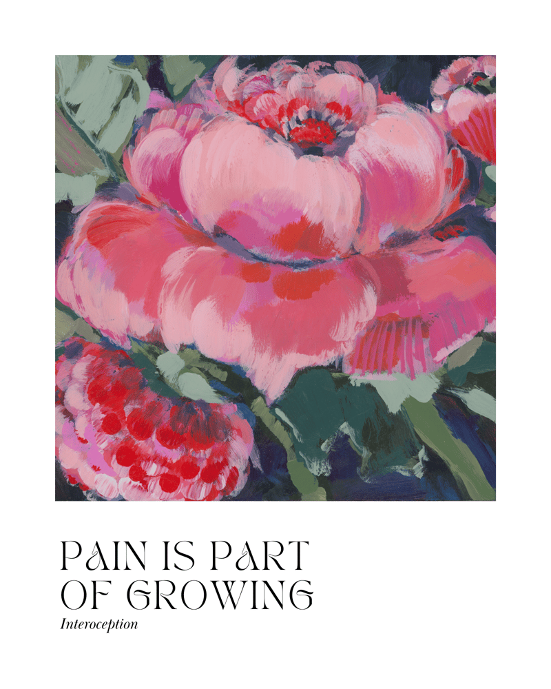 Image of PAIN IS PART OF GROWING PRINT