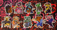Image 2 of Wolf Bro’s and Wolf Pack Band Bear Sticker Set