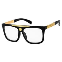 Image 1 of Black Clear Medallion Glasses