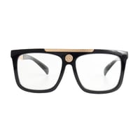Image 2 of Black Clear Medallion Glasses