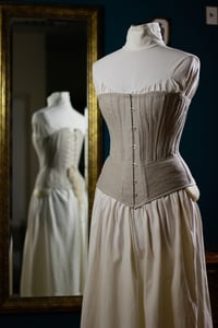 Image 1 of Victorian Corset - Pretty Housemaid Corset - 19th Century Corset
