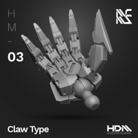 Image 3 of HDM Claw Type Hands [HM-03] Ver. 2