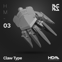 Image 1 of HDM Claw Type Hands [HM-03] Ver. 2