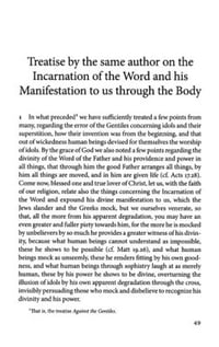 Image of On the Incarnation (Popular Patristics Series)