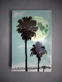 Image 1 of Palms and Moon Original 