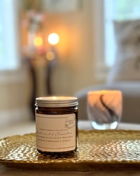 Image 4 of Amber Straight Sided Soy Candle Jar | 8oz