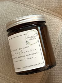 Image 5 of Amber Straight Sided Soy Candle Jar | 8oz