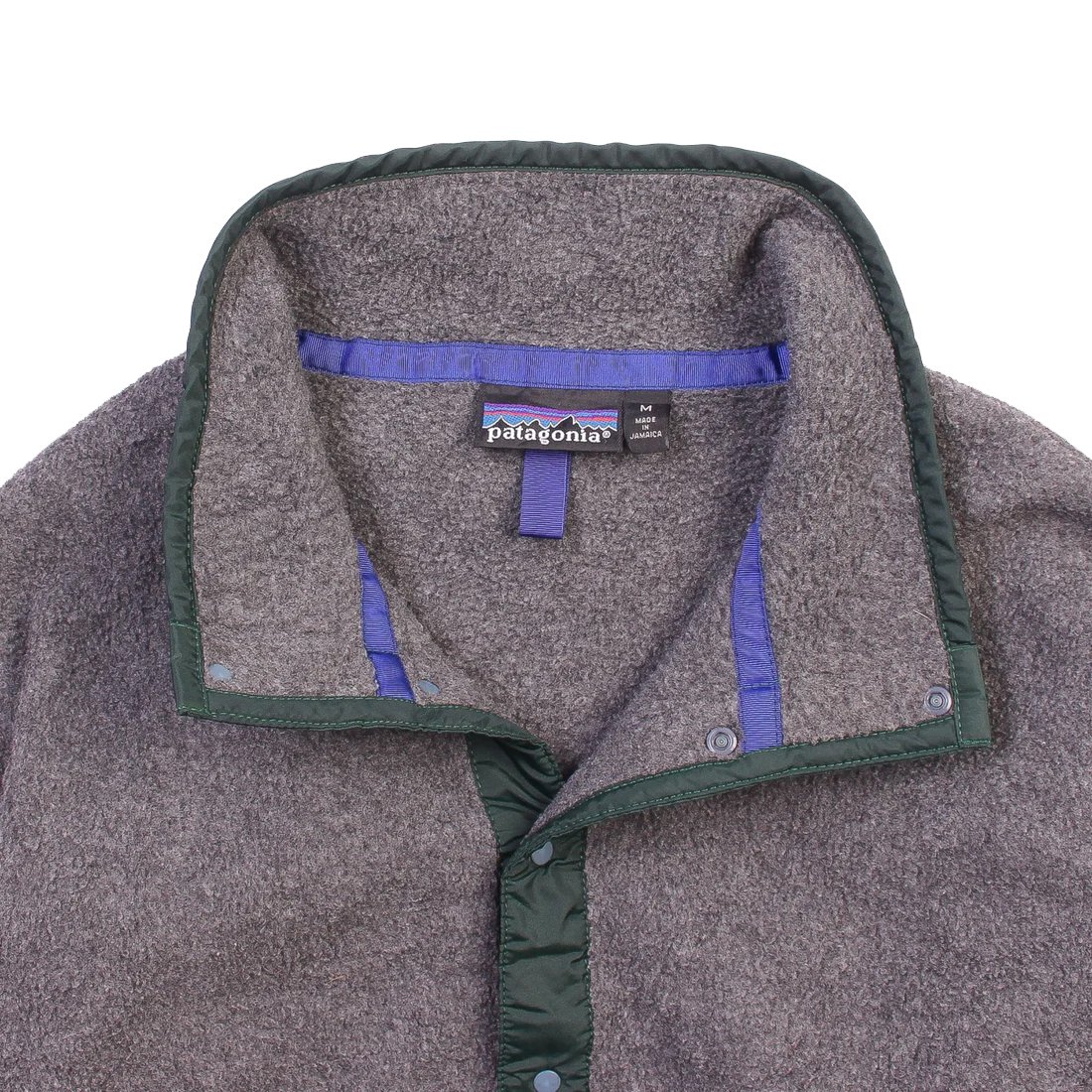 Vintage 90s Patagonia Synchilla Snap T - Grey & Hunter | WAY OUT CACHE