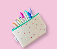 Image 1 of Pencil Pouch Pink Hearts