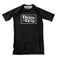 Image 2 of 'Rolling is our Religion' rashguard.