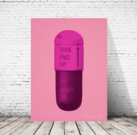 Image 2 of Damien Hirst - The Cure, Carnation Pink Hot Pink Violet Pink, Giclee Print, Poster