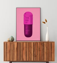 Image 3 of Damien Hirst - The Cure, Carnation Pink Hot Pink Violet Pink, Giclee Print, Poster