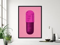 Image 4 of Damien Hirst - The Cure, Carnation Pink Hot Pink Violet Pink, Giclee Print, Poster