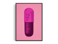 Image 1 of Damien Hirst - The Cure, Carnation Pink Hot Pink Violet Pink, Giclee Print, Poster