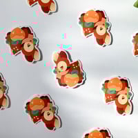 Image 2 of peach fawn matte sticker