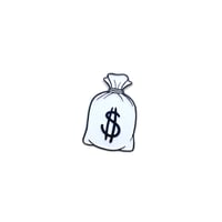 Money Bag (White) pin
