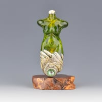 Image 1 of XXL. Lemongrass Goddess - Flamework Sculpture Bead 