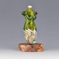 Image 2 of XXL. Lemongrass Goddess - Flamework Sculpture Bead 