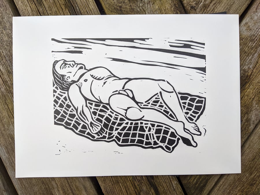 Image of Naked Man Print