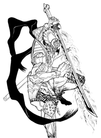 Image of Yoshimitsu (Tekken 8) Original Artwork