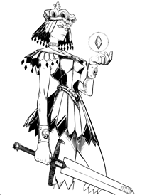 Image of Galaxia (Sailor Moon) Original Artwork