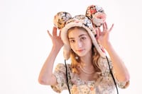 Image 1 of La Modiste: Hand Quilted Floral Bear Hat