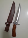 Set 3 Knives - 1 Survival Outdoor + 1 Bowie with Leather Sheath + 1 Kukri Machete Fixed Blade