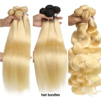 Image 2 of Wholesale 613 blonde,  1b/613  Raw Hair G Bundles 30pc Package. Body waves/straight 	