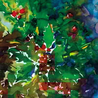 Image 2 of Holly Berries Greetings Card