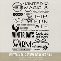 Winter Magic Stamp Brushes No.1 (Digital)