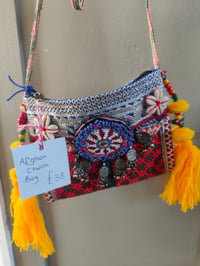 Image 4 of Tribal Afghan cross body bag - unique 
