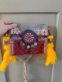 Image 1 of Tribal Afghan cross body bag - unique 