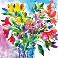 Image 2 of Happy Flowers Greetings Card
