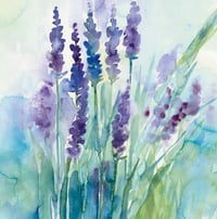 Image 2 of Lavender Field Greetings Card