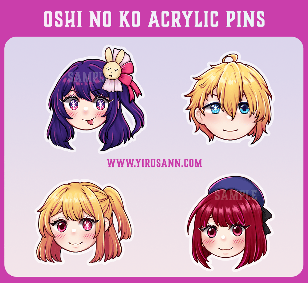 Oshi no Ko Acrylic Pins Discontinuing | Yirusann