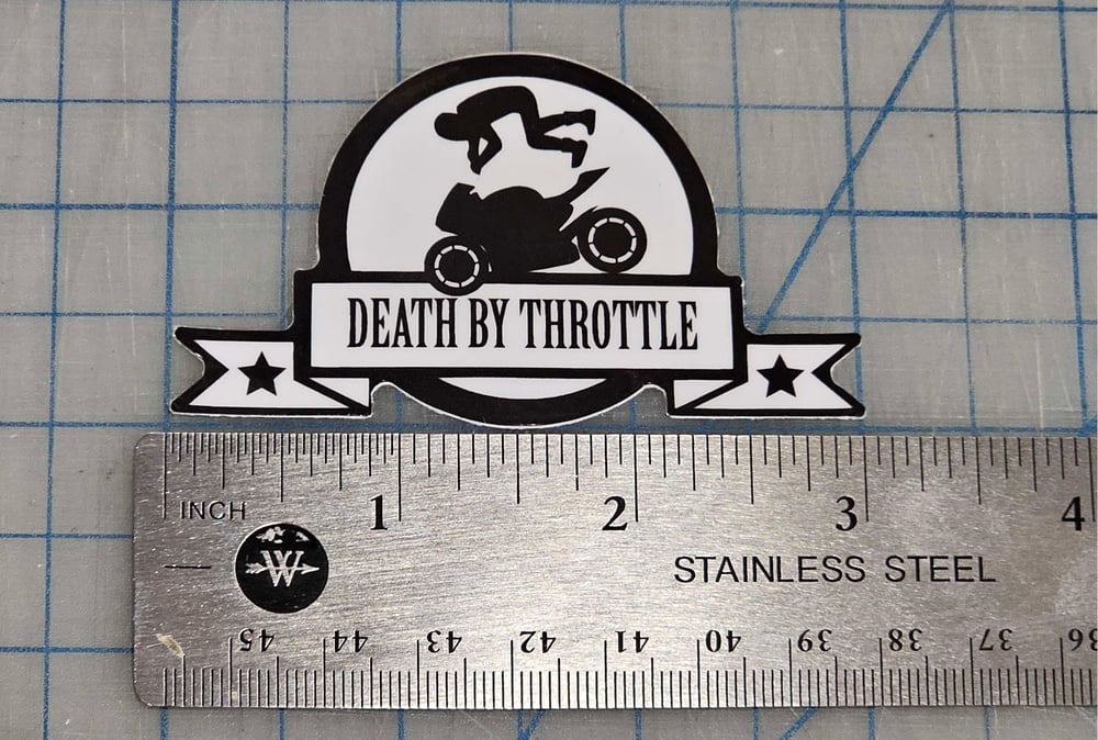 Death By Throttle sticker