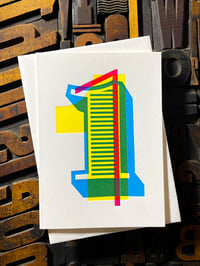 Image 5 of 1st birthday | letterpress card