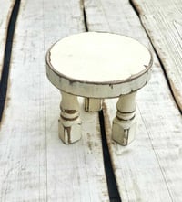 Image 4 of Handmade wooden stool  small