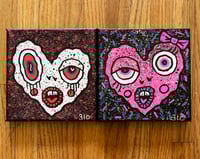 Mini Heart Paintings