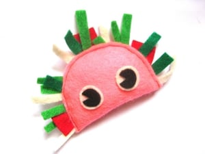 Image of Pink Taco Organic Catnip CAT TOY Handmade by Oh Boy Cat Toy 