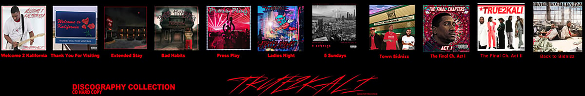 Image of TRUE2KALI CD Hard Copy Discography