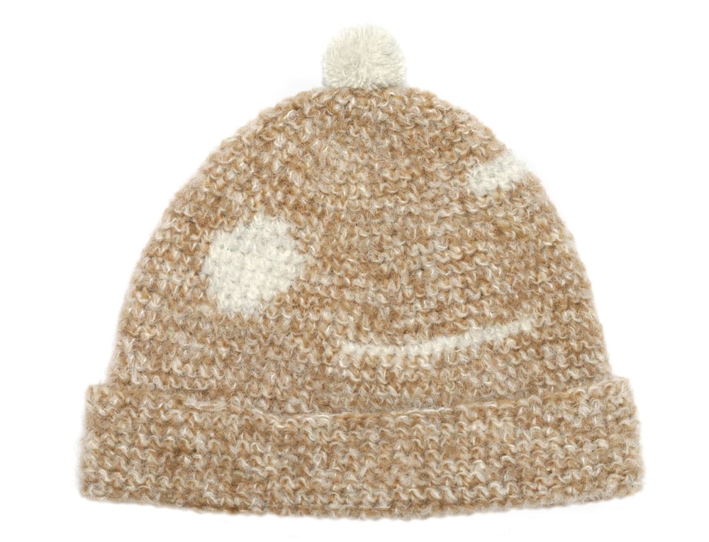 Image of BEIGE MOHAIR CAP