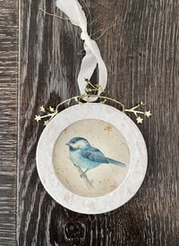 Image 4 of Original Art: Cyan Chickadee